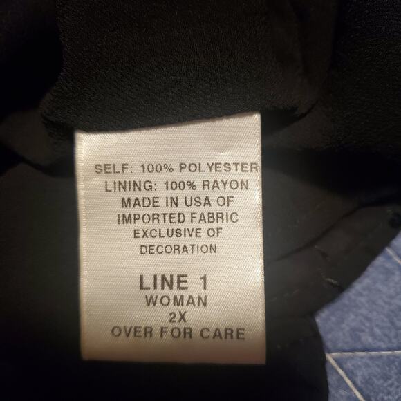 David Dart Collection Size 2X (TIGHT FITTING) 1X Sequin Black Sleeveless Blouse - Picture 6 of 9